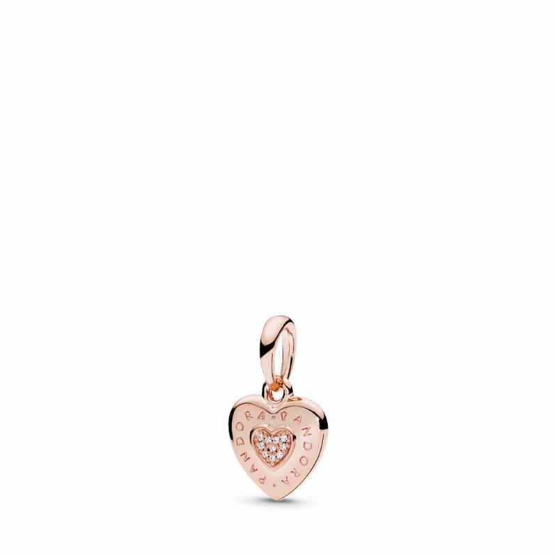 Pandora Australia Rose™ Signature Heart Pendant | YFEWGK759